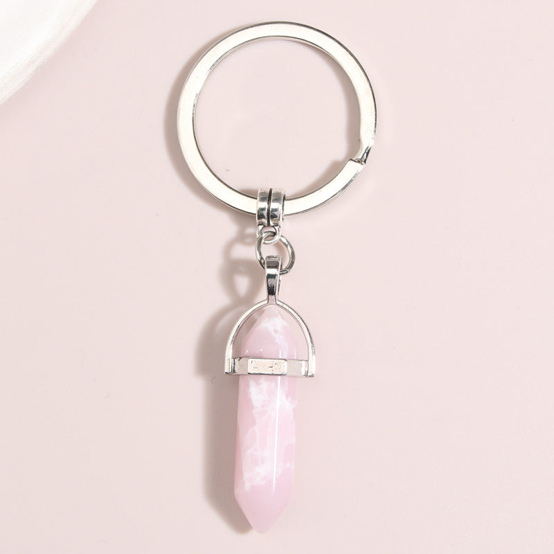 Wholesale 10PCS  Crystal Colorful Hexagon Key